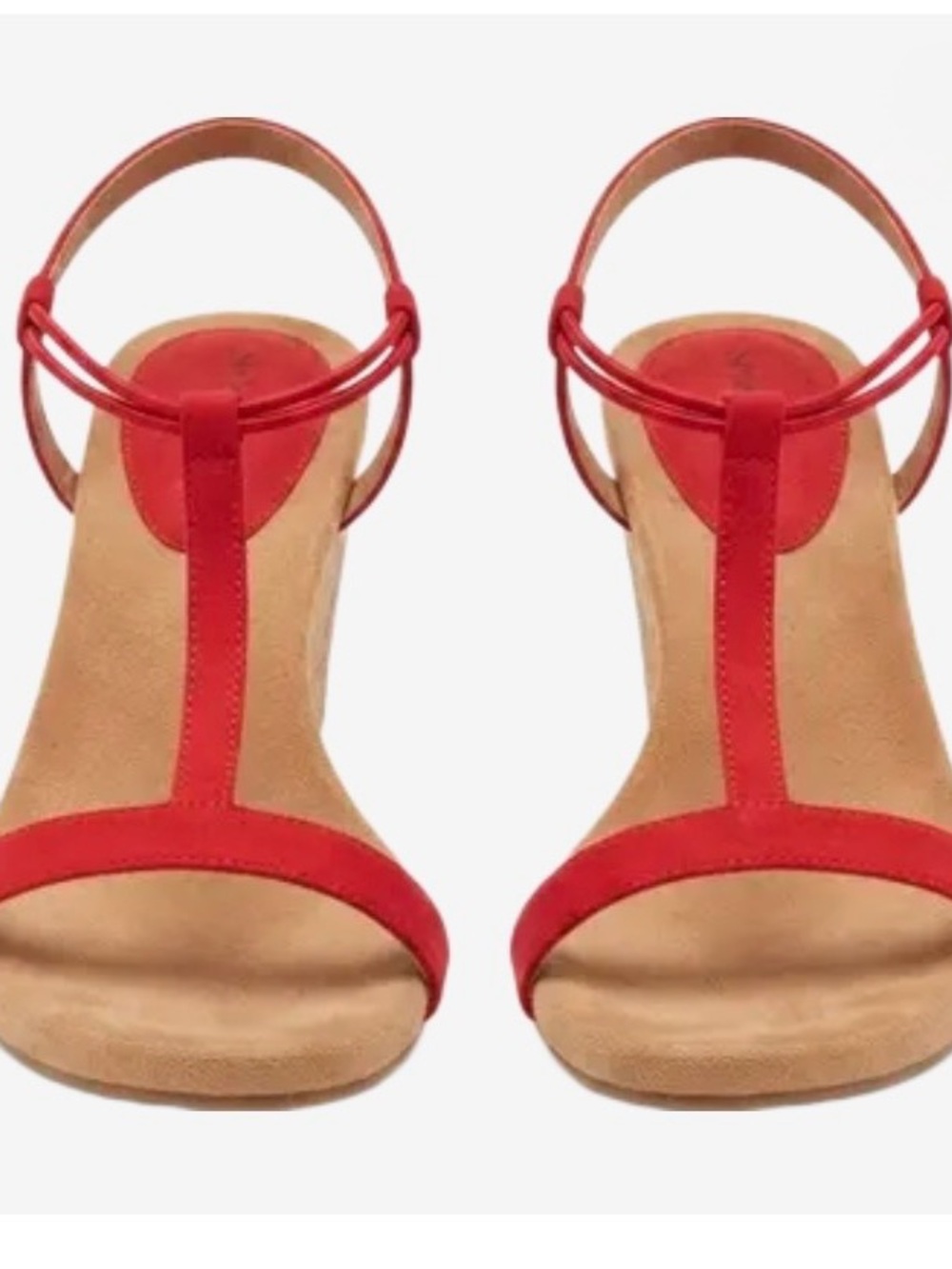 Style & Co. Red T-Strap Women's Sandals